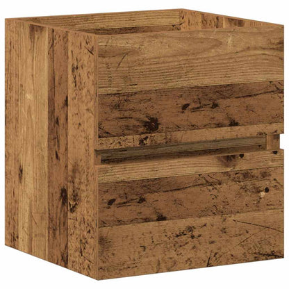 Waschbeckenunterschrank Schwarz Eichen-Optik 41 x 39 x 62 cm