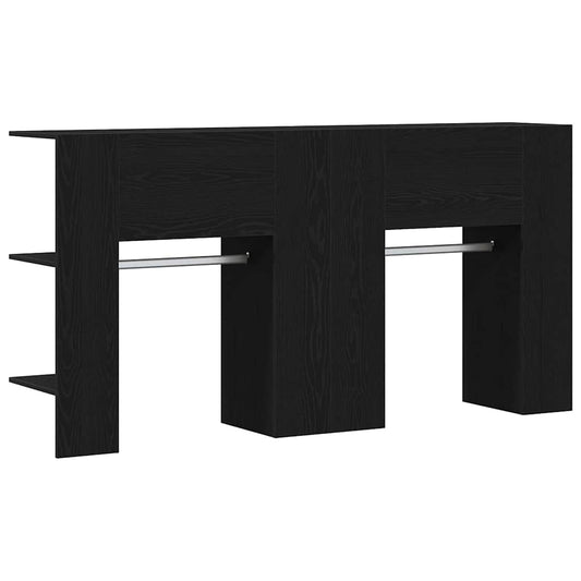 Flurschrank Wandmontiert 2 pcs Schwarze Eiche 97.5 x 37 x 99 cm