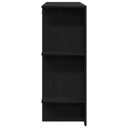 Flurschrank Wandmontiert 2 pcs Schwarze Eiche 97.5 x 37 x 99 cm