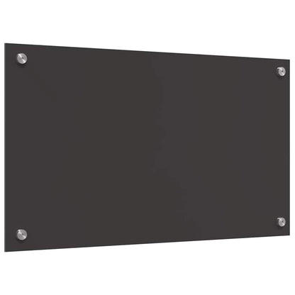 Küchenrückwand Dunkelgrau 70 x 40 x 0,6 cm Gehärtetes Glas