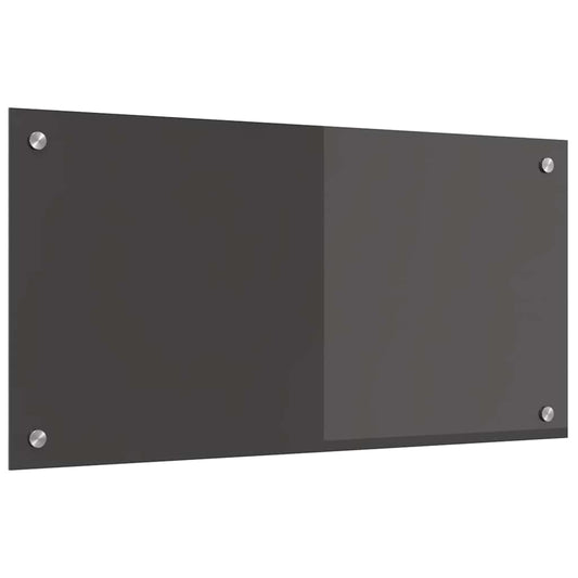 Küchenrückwand Dunkelgrau 80 x 40 x 0,6 cm Gehärtetes Glas