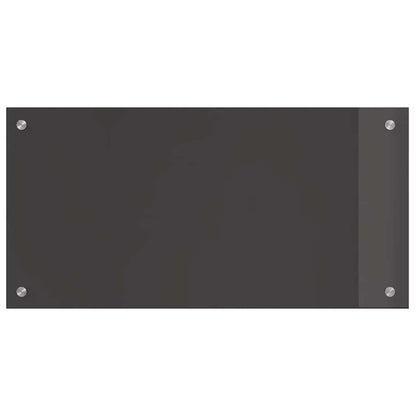 Küchenrückwand Dunkelgrau 80 x 40 x 0,6 cm Gehärtetes Glas