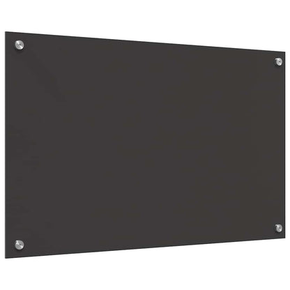 Küchenrückwand Dunkelgrau 80 x 50 x 0,6 cm Gehärtetes Glas