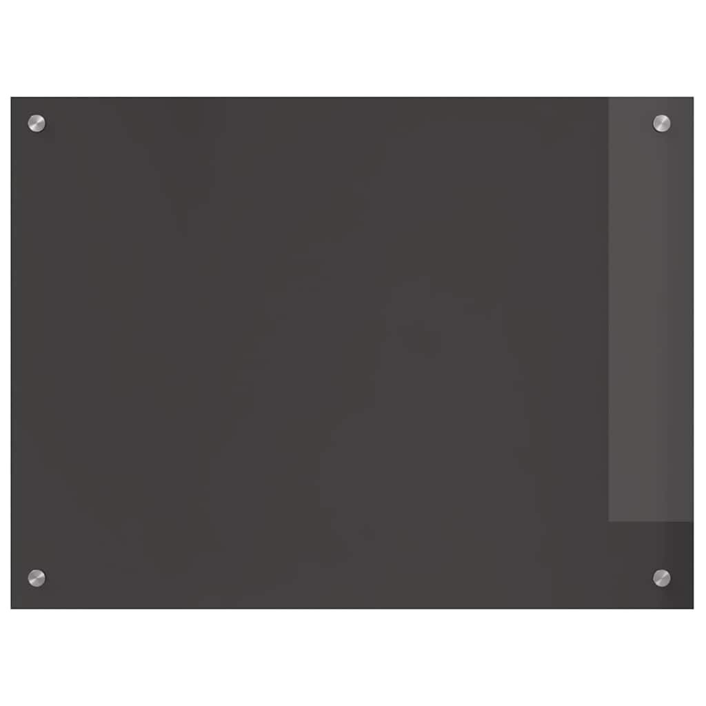 Küchenrückwand Dunkelgrau 80 x 60 x 0,6 cm Gehärtetes Glas