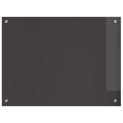 Küchenrückwand Dunkelgrau 80 x 60 x 0,6 cm Gehärtetes Glas