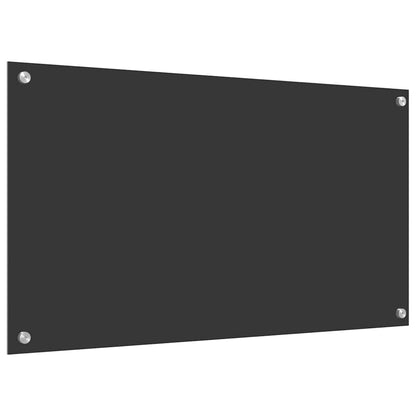 Küchenrückwand Dunkelgrau 90 x 50 x 0,6 cm Gehärtetes Glas