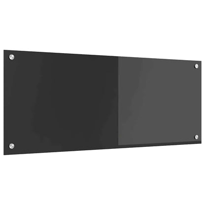 Küchenrückwand Dunkelgrau 100 x 40 x 0,6 cm Gehärtetes Glas