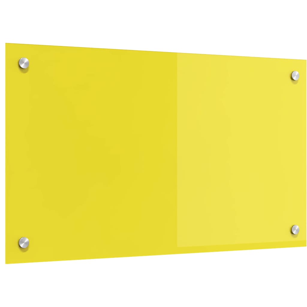 Küchenrückwand Gelb 70 x 40 x 0.6 cm Einscheibensicherheitsglas