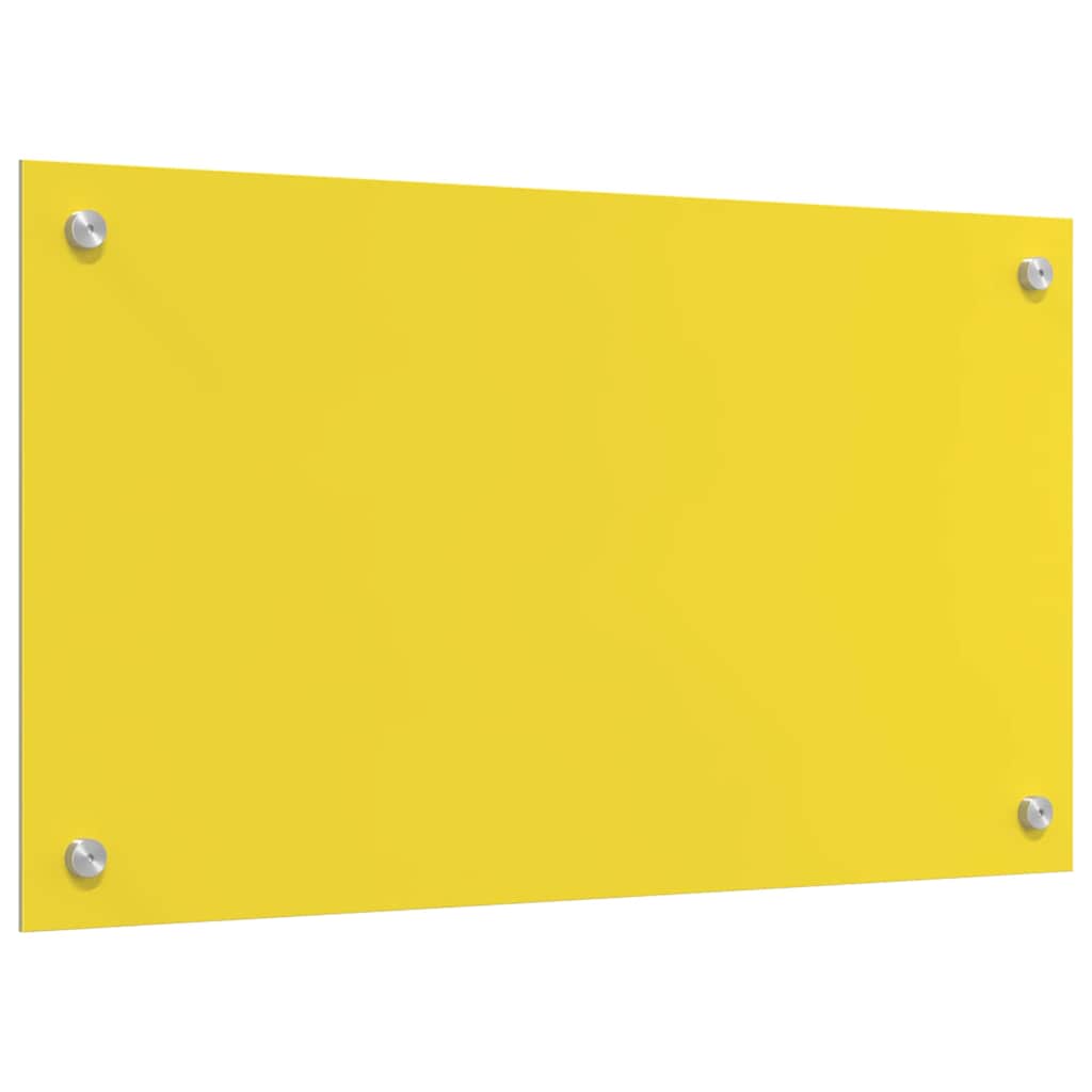 Küchenrückwand Gelb 70 x 40 x 0.6 cm Einscheibensicherheitsglas