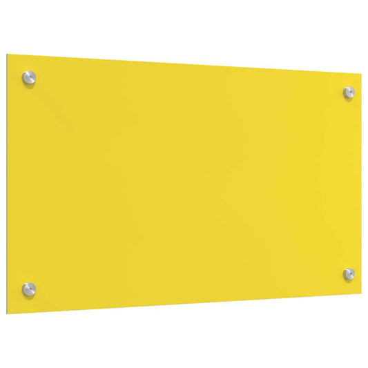 Küchenrückwand Gelb 70 x 40 x 0.6 cm Einscheibensicherheitsglas