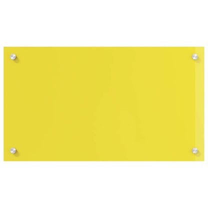 Küchenrückwand Gelb 70 x 40 x 0.6 cm Einscheibensicherheitsglas