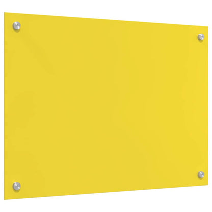Küchenrückwand Gelb 70 x 50 x 0.6 cm Einscheibensicherheitsglas