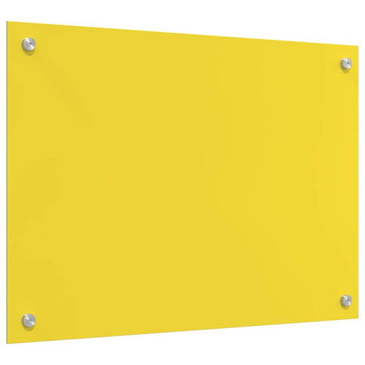 Küchenrückwand Gelb 70 x 50 x 0.6 cm Einscheibensicherheitsglas