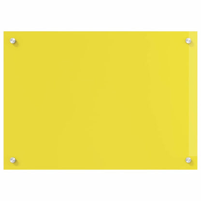Küchenrückwand Gelb 70 x 50 x 0.6 cm Einscheibensicherheitsglas