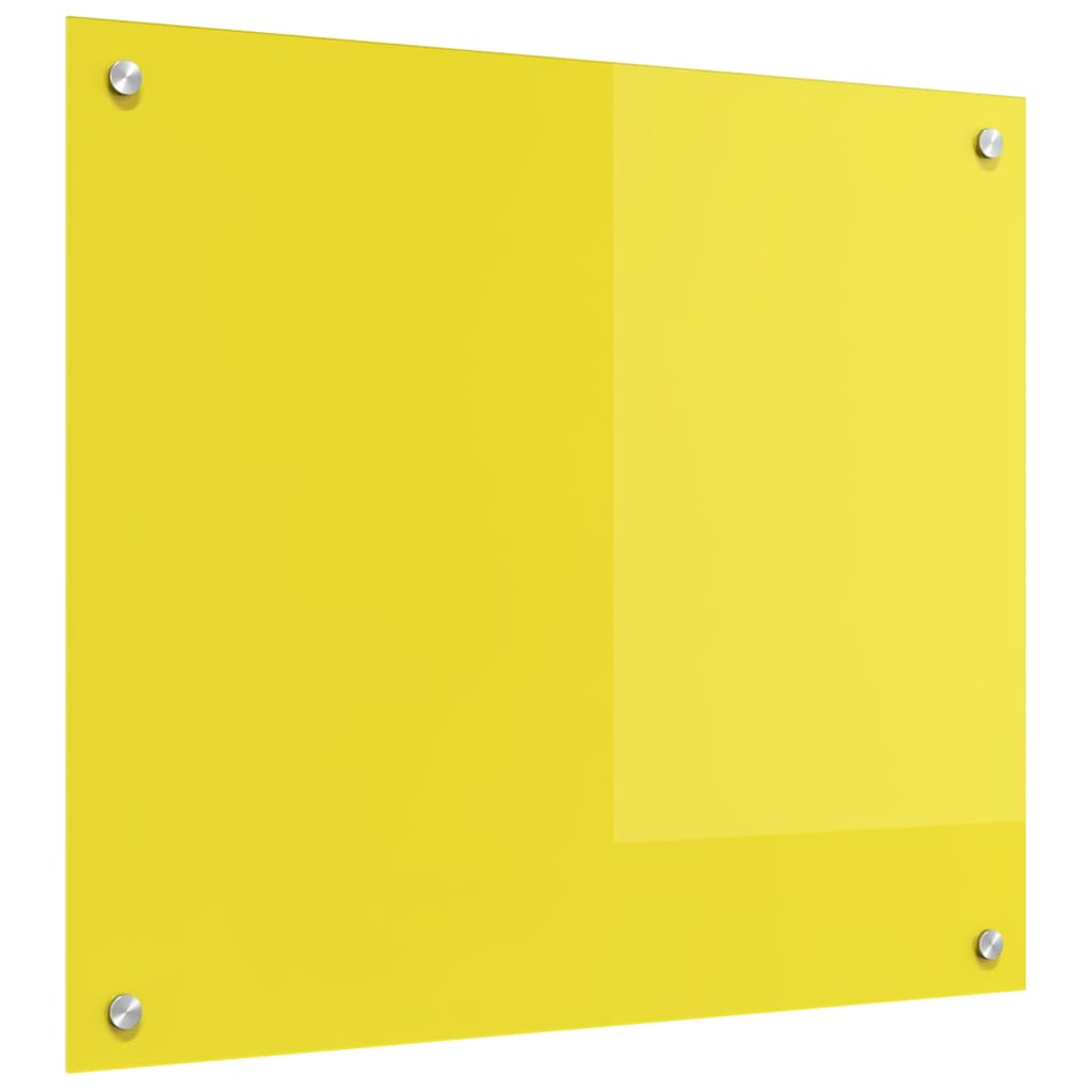 Küchenrückwand Gelb 70 x 60 x 0.6 cm Einscheibensicherheitsglas