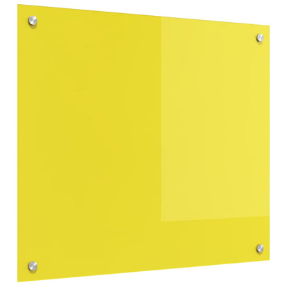Küchenrückwand Gelb 70 x 60 x 0.6 cm Einscheibensicherheitsglas