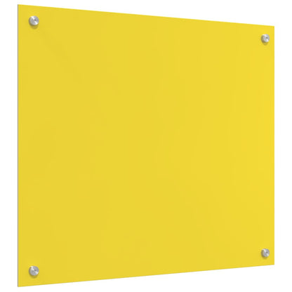 Küchenrückwand Gelb 70 x 60 x 0.6 cm Einscheibensicherheitsglas
