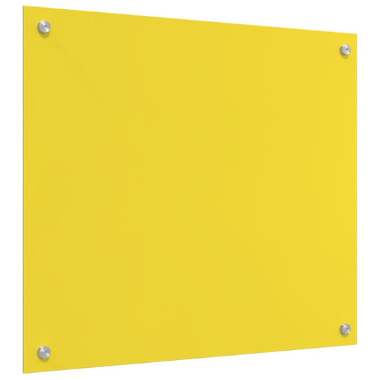 Küchenrückwand Gelb 70 x 60 x 0.6 cm Einscheibensicherheitsglas