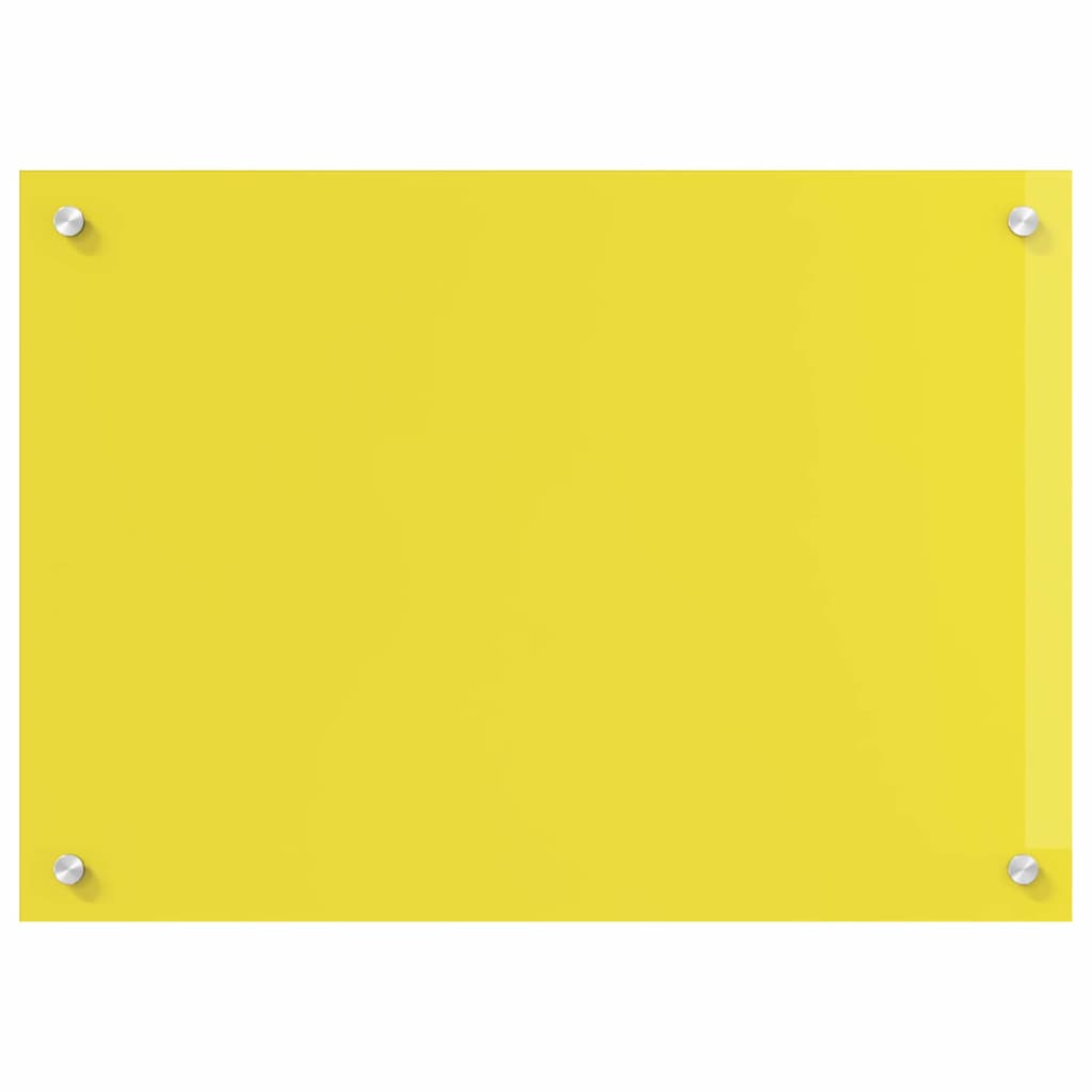 Küchenrückwand Gelb 70 x 60 x 0.6 cm Einscheibensicherheitsglas