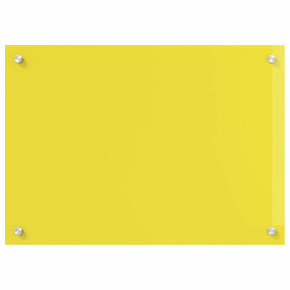 Küchenrückwand Gelb 70 x 60 x 0.6 cm Einscheibensicherheitsglas