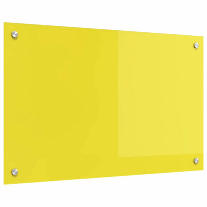 Küchenrückwand Gelb 80 x 50 x 0.6 cm Einscheibensicherheitsglas
