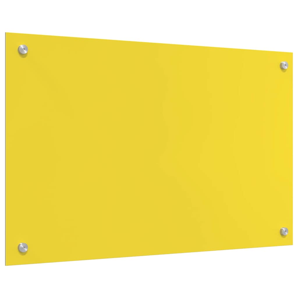 Küchenrückwand Gelb 80 x 50 x 0.6 cm Einscheibensicherheitsglas