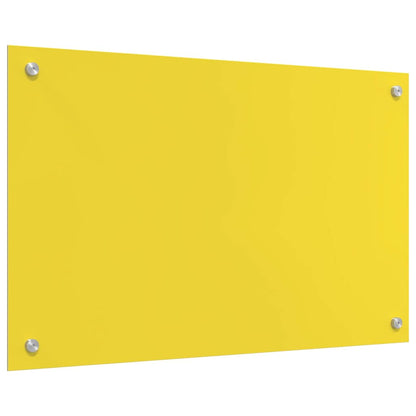 Küchenrückwand Gelb 80 x 50 x 0.6 cm Einscheibensicherheitsglas