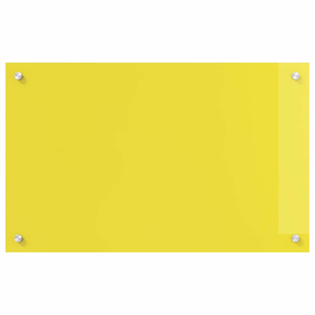 Küchenrückwand Gelb 80 x 50 x 0.6 cm Einscheibensicherheitsglas