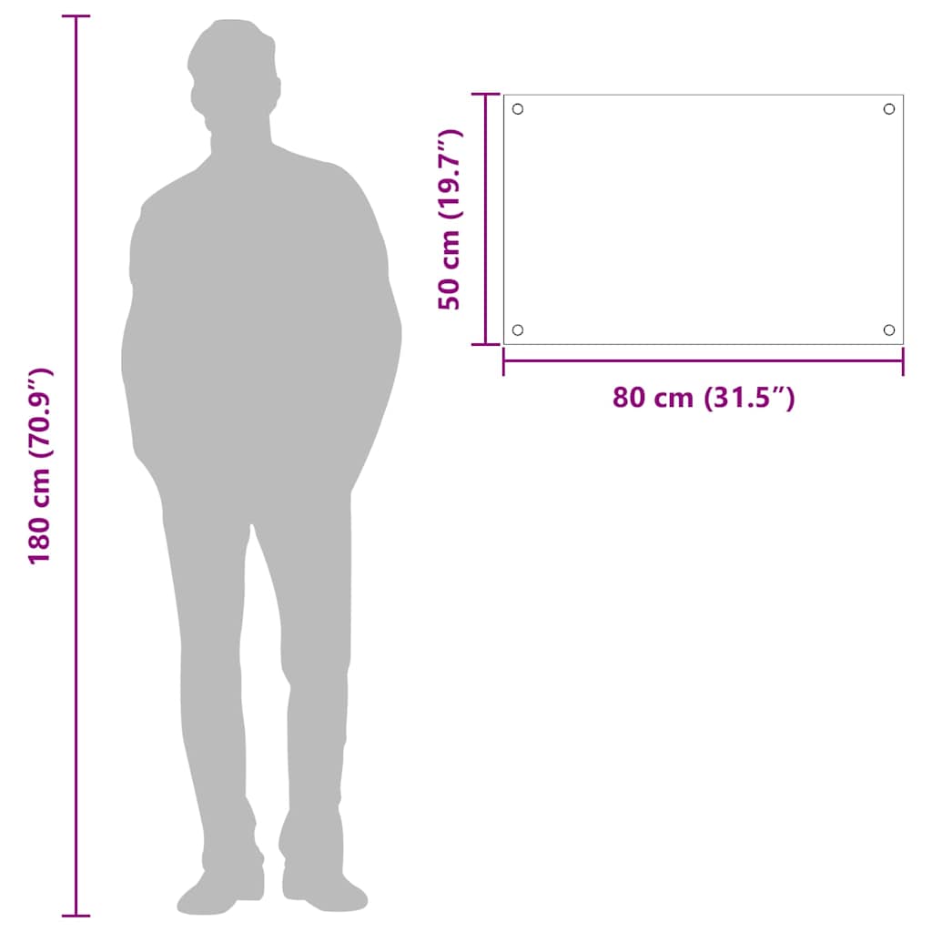 Küchenrückwand Gelb 80 x 50 x 0.6 cm Einscheibensicherheitsglas