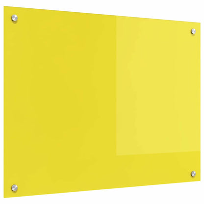 Küchenrückwand Gelb 80 x 60 x 0.6 cm Einscheibensicherheitsglas