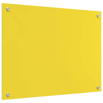 Küchenrückwand Gelb 80 x 60 x 0.6 cm Einscheibensicherheitsglas