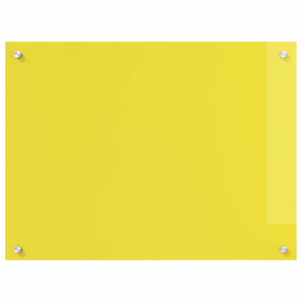 Küchenrückwand Gelb 80 x 60 x 0.6 cm Einscheibensicherheitsglas