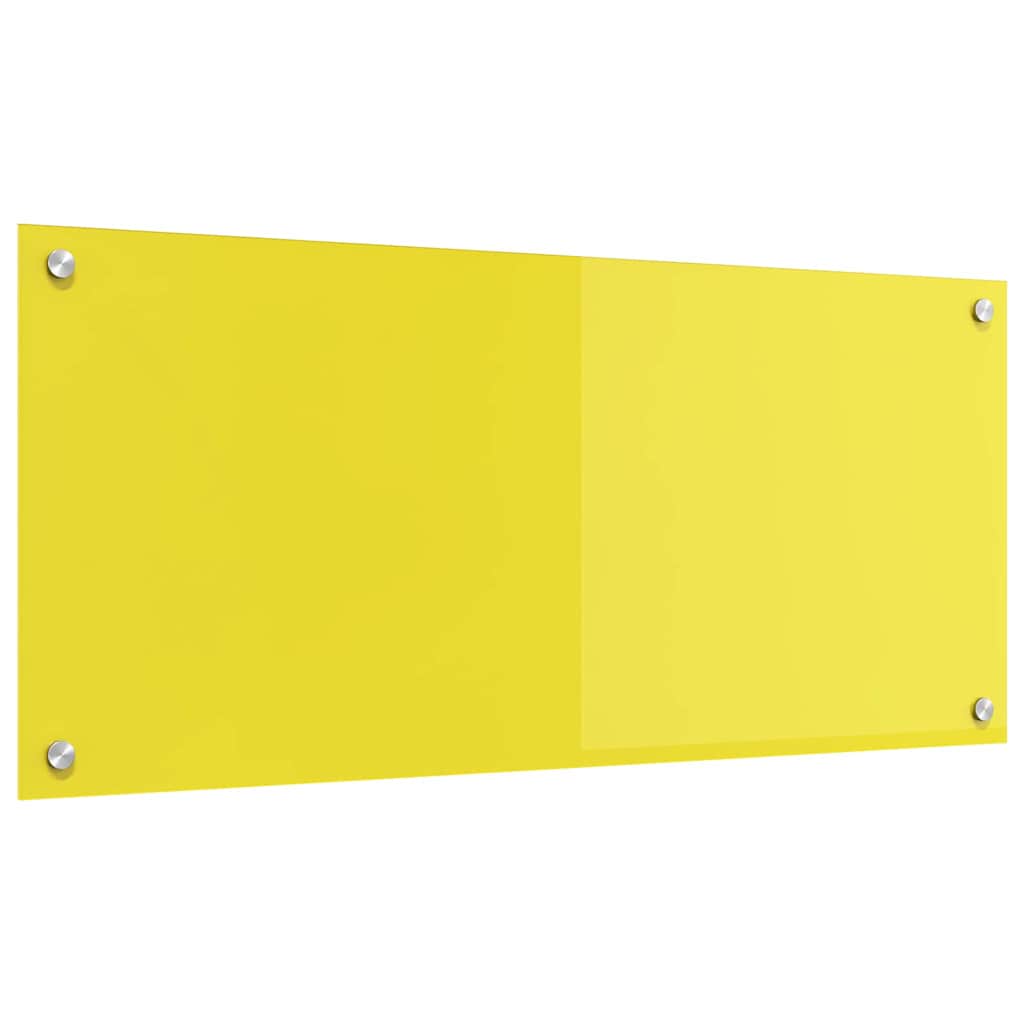 Küchenrückwand Gelb 90 x 40 x 0.6 cm Einscheibensicherheitsglas