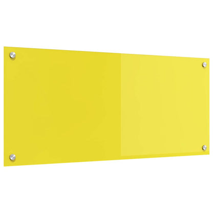 Küchenrückwand Gelb 90 x 40 x 0.6 cm Einscheibensicherheitsglas