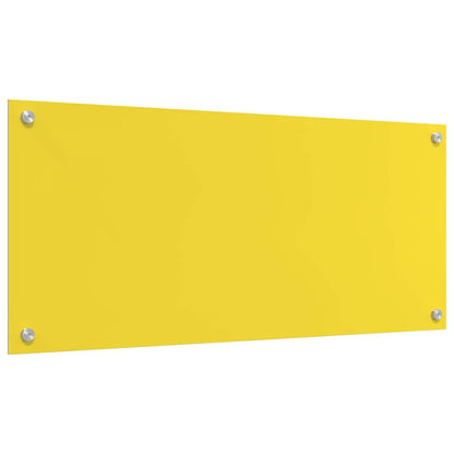 Küchenrückwand Gelb 90 x 40 x 0.6 cm Einscheibensicherheitsglas