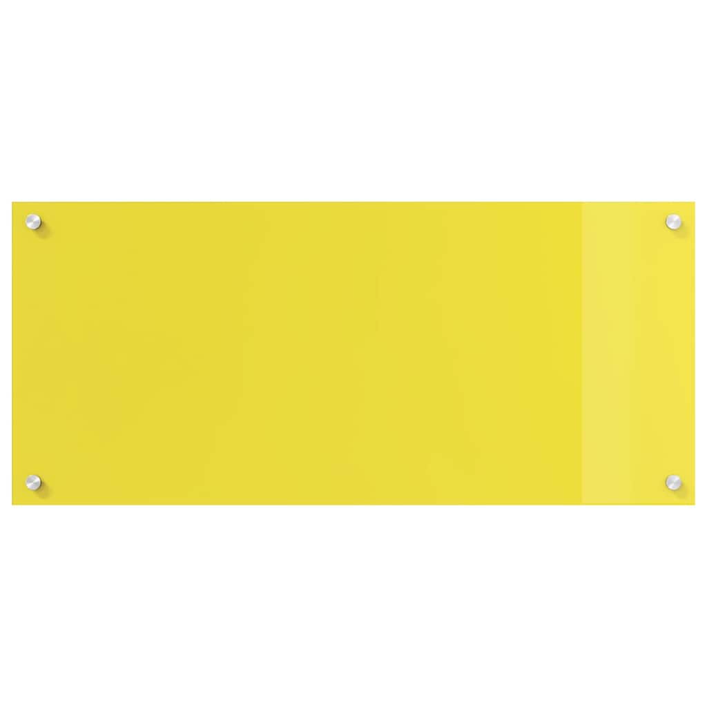 Küchenrückwand Gelb 90 x 40 x 0.6 cm Einscheibensicherheitsglas