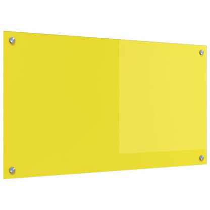 Küchenrückwand Gelb 90 x 50 x 0.6 cm Einscheibensicherheitsglas