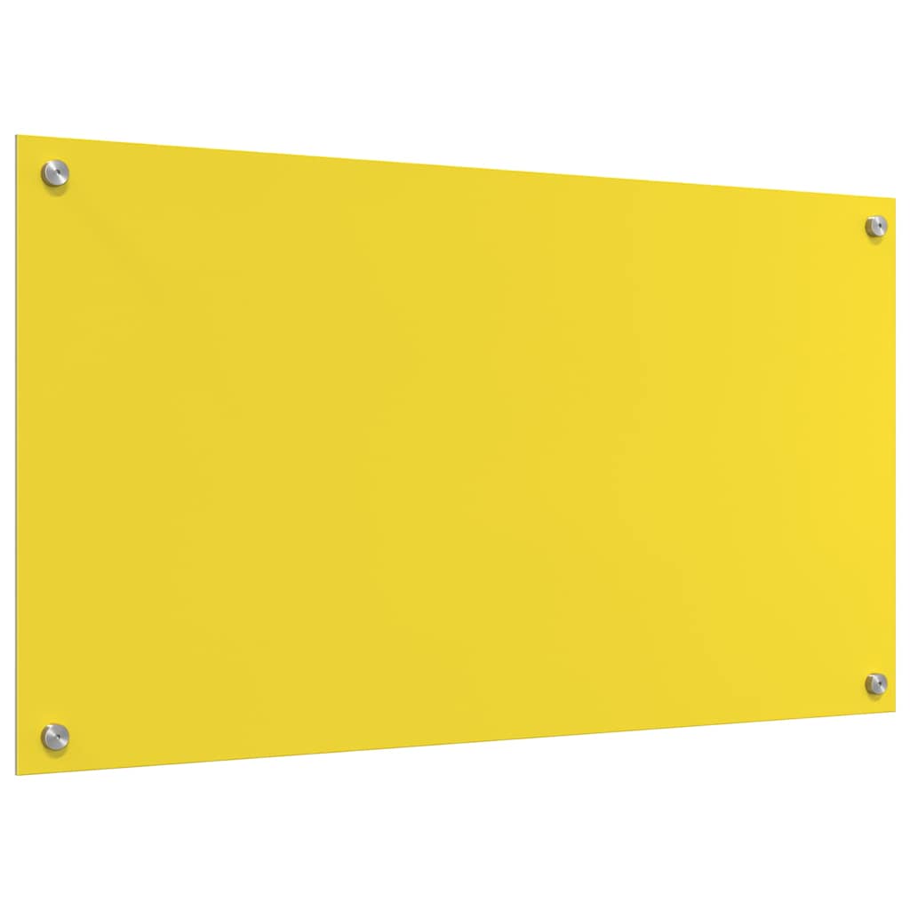 Küchenrückwand Gelb 90 x 50 x 0.6 cm Einscheibensicherheitsglas