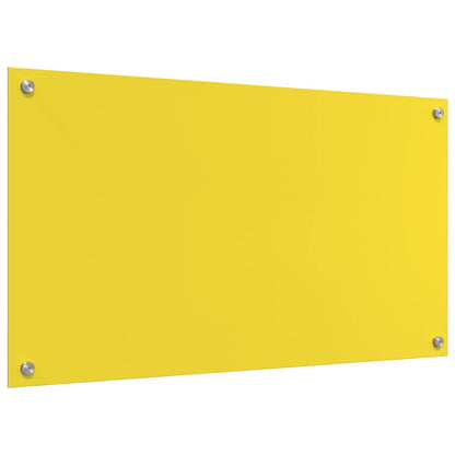 Küchenrückwand Gelb 90 x 50 x 0.6 cm Einscheibensicherheitsglas