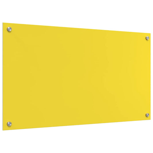 Küchenrückwand Gelb 90 x 50 x 0.6 cm Einscheibensicherheitsglas