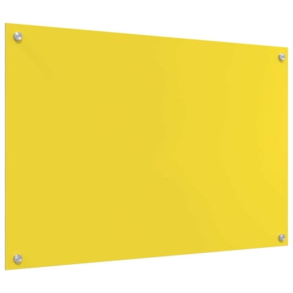 Küchenrückwand Gelb 90 x 60 x 0.6 cm Einscheibensicherheitsglas