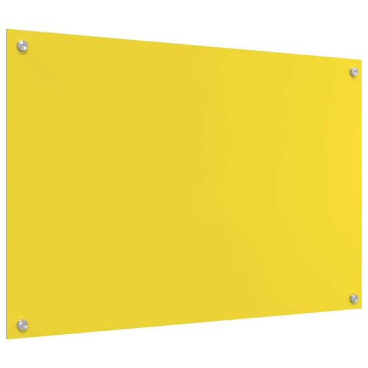 Küchenrückwand Gelb 90 x 60 x 0.6 cm Einscheibensicherheitsglas