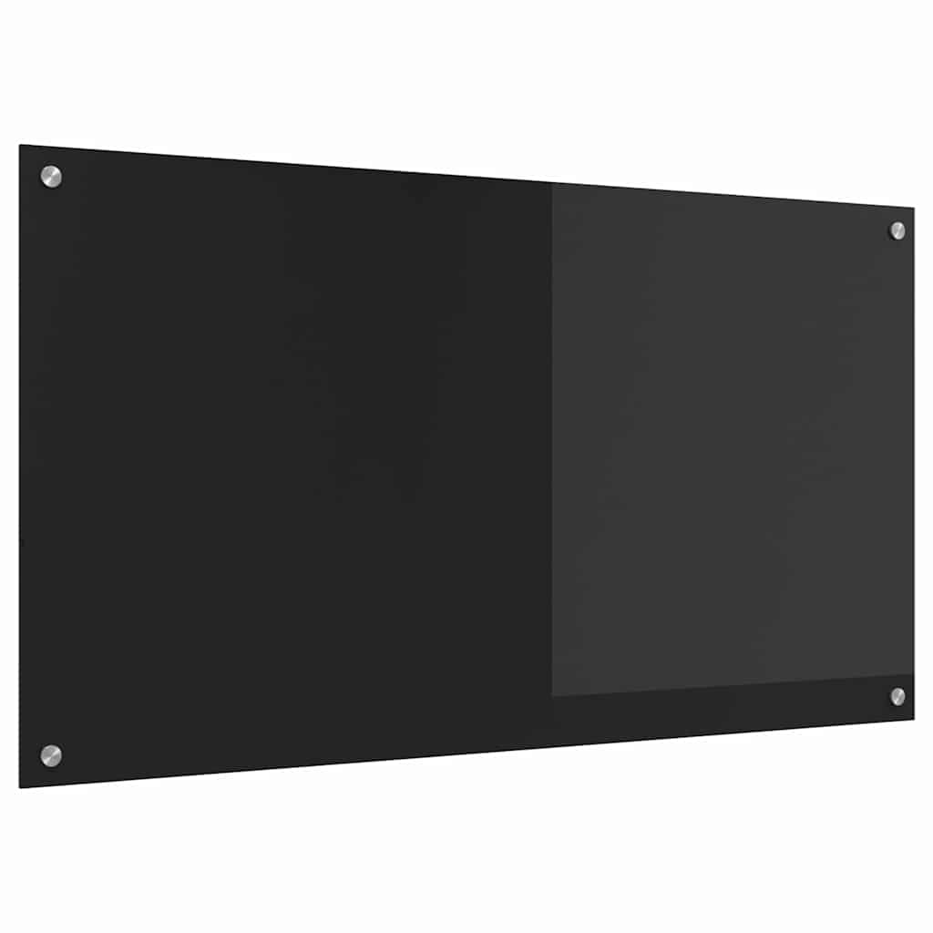 Küchenrückwand Schwarz 110 x 60 x 0.6 cm