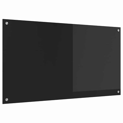Küchenrückwand Schwarz 110 x 60 x 0.6 cm