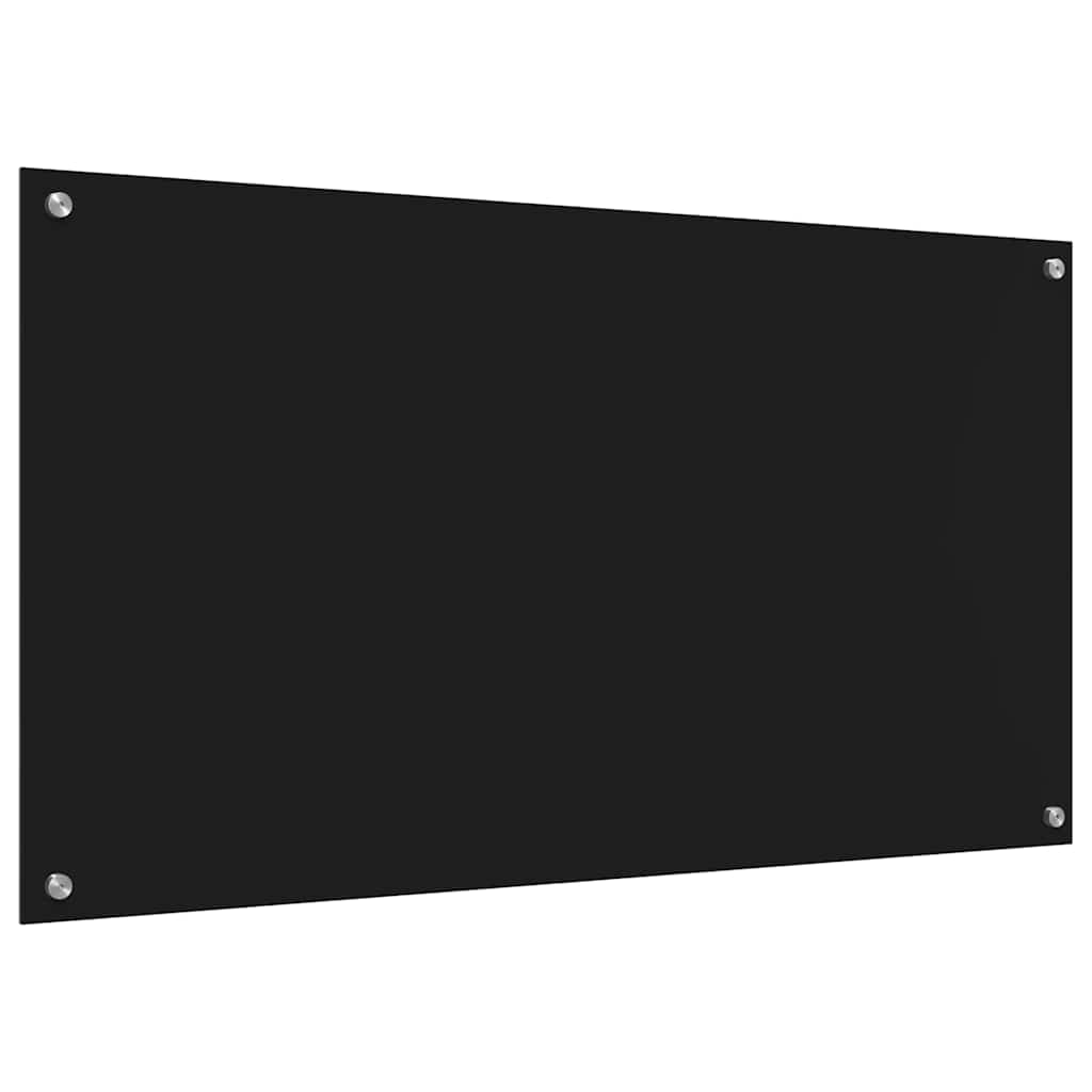 Küchenrückwand Schwarz 110 x 60 x 0.6 cm