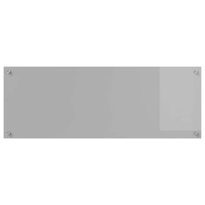 Küchenrückwand Hellgrau 110 x 40 x 0,6 cm Gehärtetes Glas