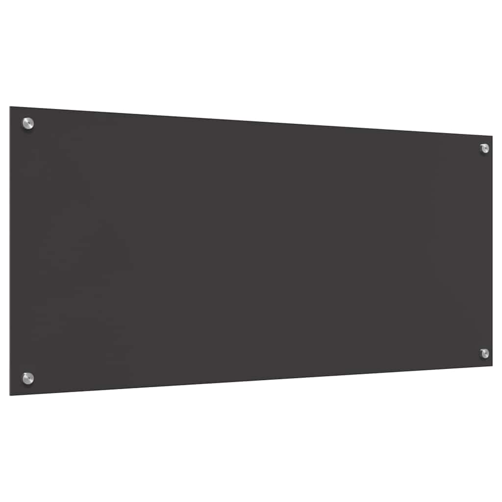 Küchenrückwand Dunkelgrau 110 x 50 x 0,6 cm Gehärtetes Glas