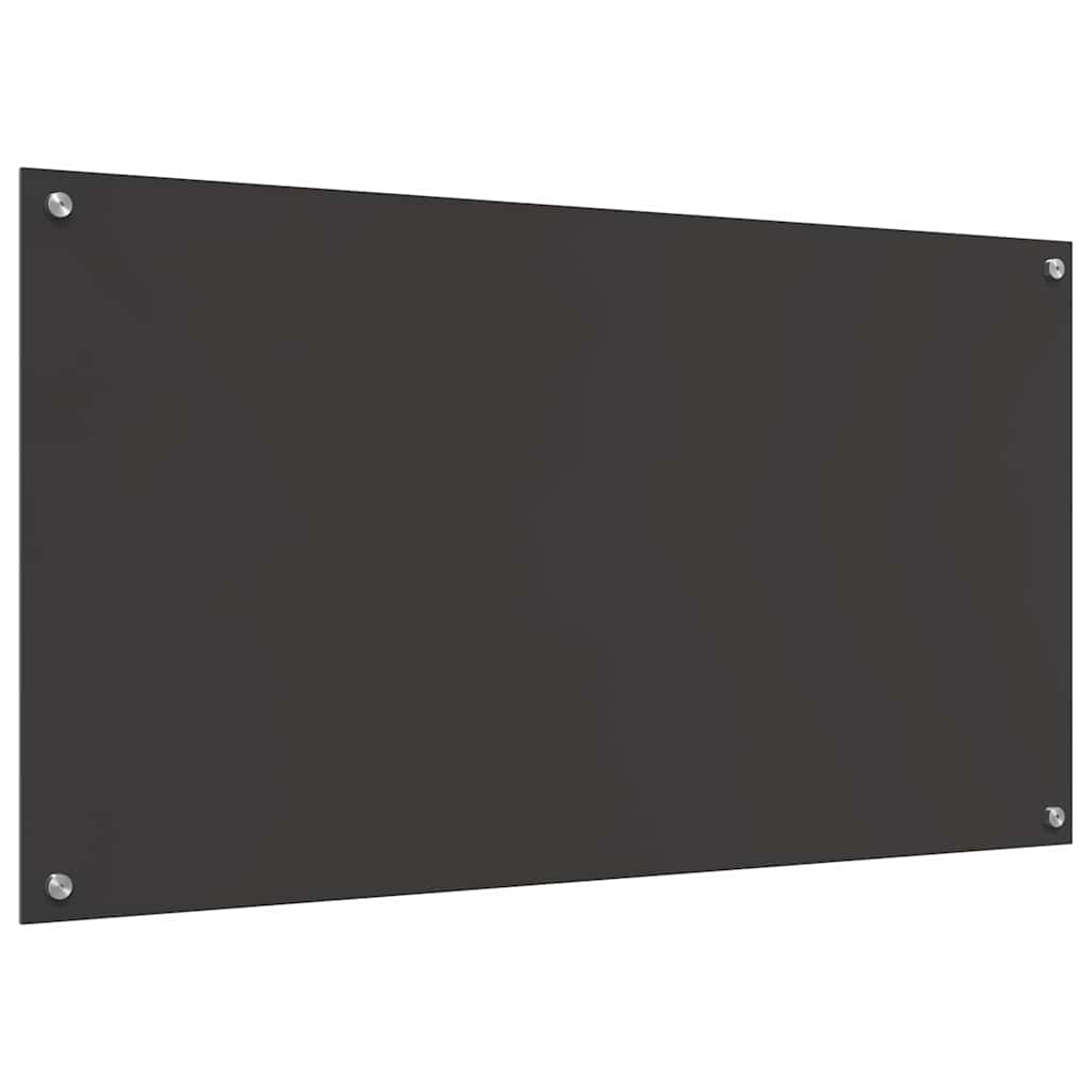 Küchenrückwand Dunkelgrau 110 x 60 x 0,6 cm Gehärtetes Glas