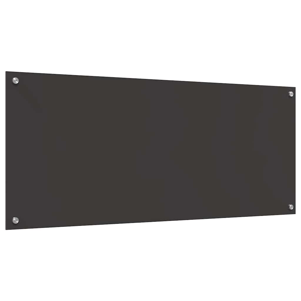 Küchenrückwand Dunkelgrau 120 x 50 x 0,6 cm Gehärtetes Glas