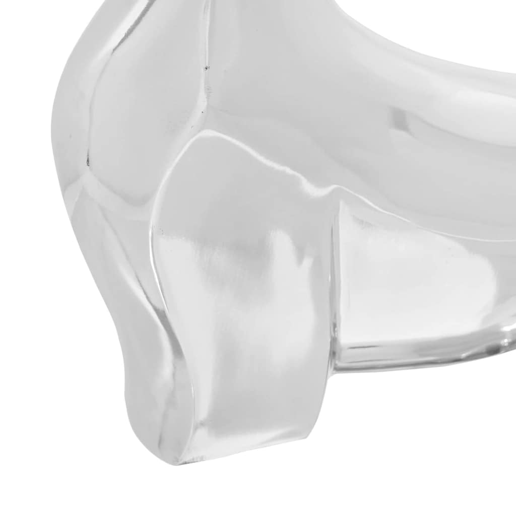 Stierskulptur Silber 37 x 44 x 17 cm Aluminium